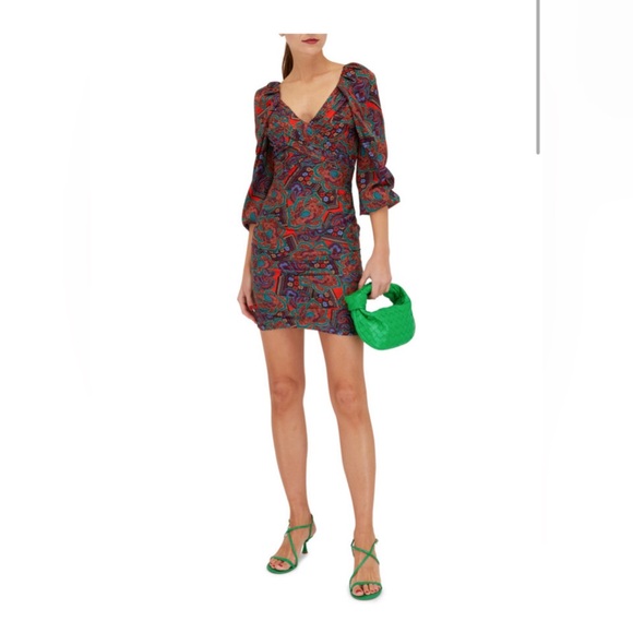 VERONICA BEARD
Bellino printed silk-blend jacquard mini dress. size 10 - Picture 3 of 12